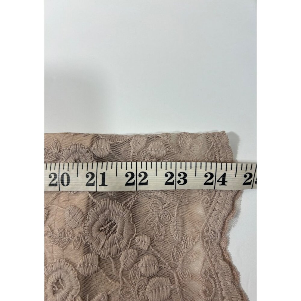 Cato XL Women's Pink Floral Lace Off-Shoulder Blouse - Picture 8 of 10